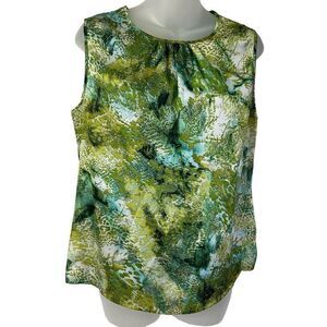 Tahari ASL Women's Casual Printed Sleeveless Size PM animal print snake